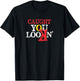 Caught you Looking Softball with backwards K T-Shirt - T-Shirt | Black
