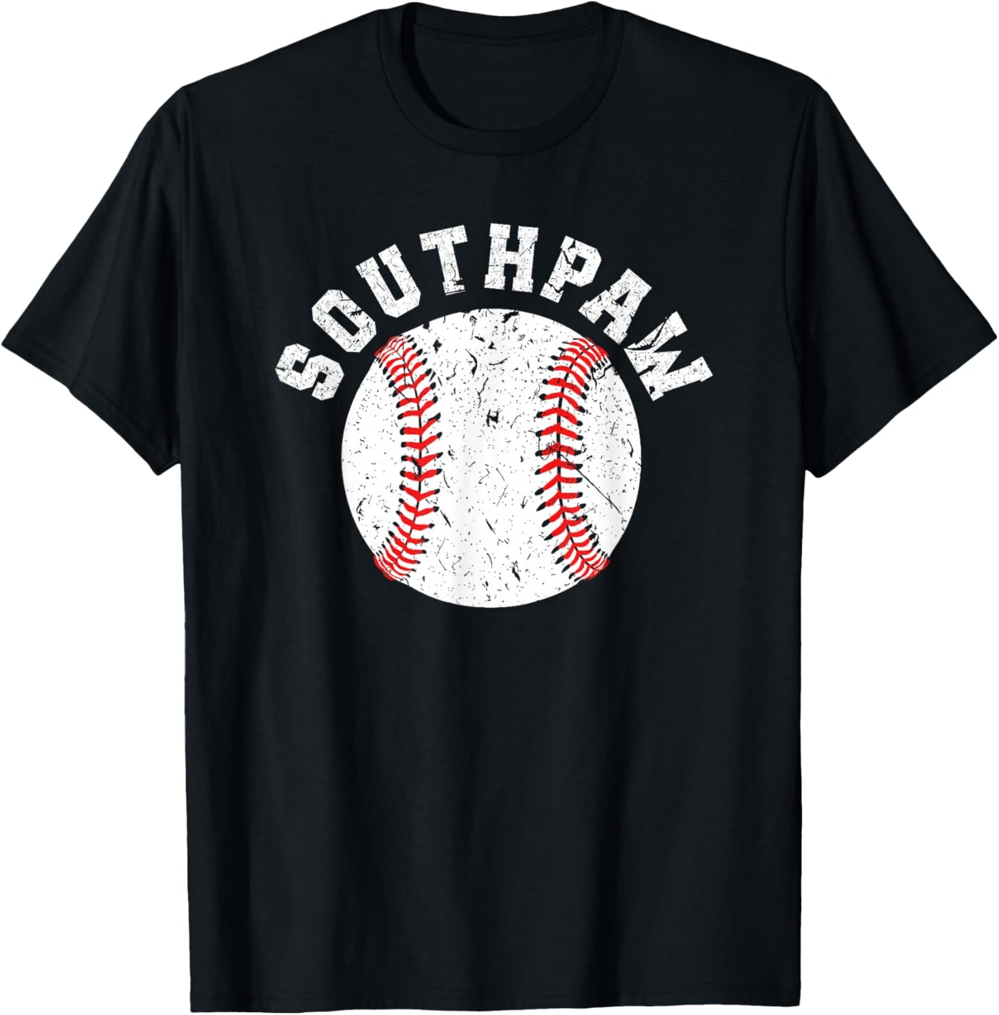 Southpaw Lefty Baseball Left Handed Pitcher T-Shirt - T-Shirt | Black