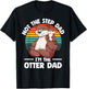 Step-Dad Otter Dad and Son Otter For Fathers Day T-Shirt - T-Shirt | Black
