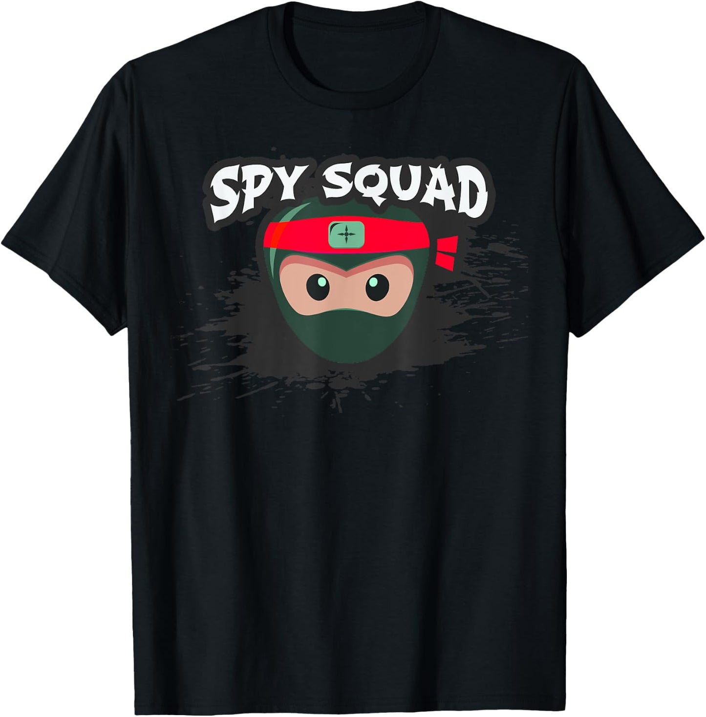 SPY SQUAD Kids Covert Operation Ninja Crew Funny Birthday T-Shirt - T-Shirt | Black