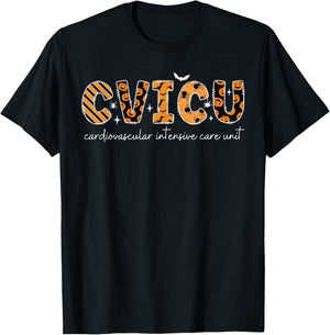 CVICU Nurse Halloween Cardiovascular Intensive Care Unit T-Shirt - T-Shirt | Black