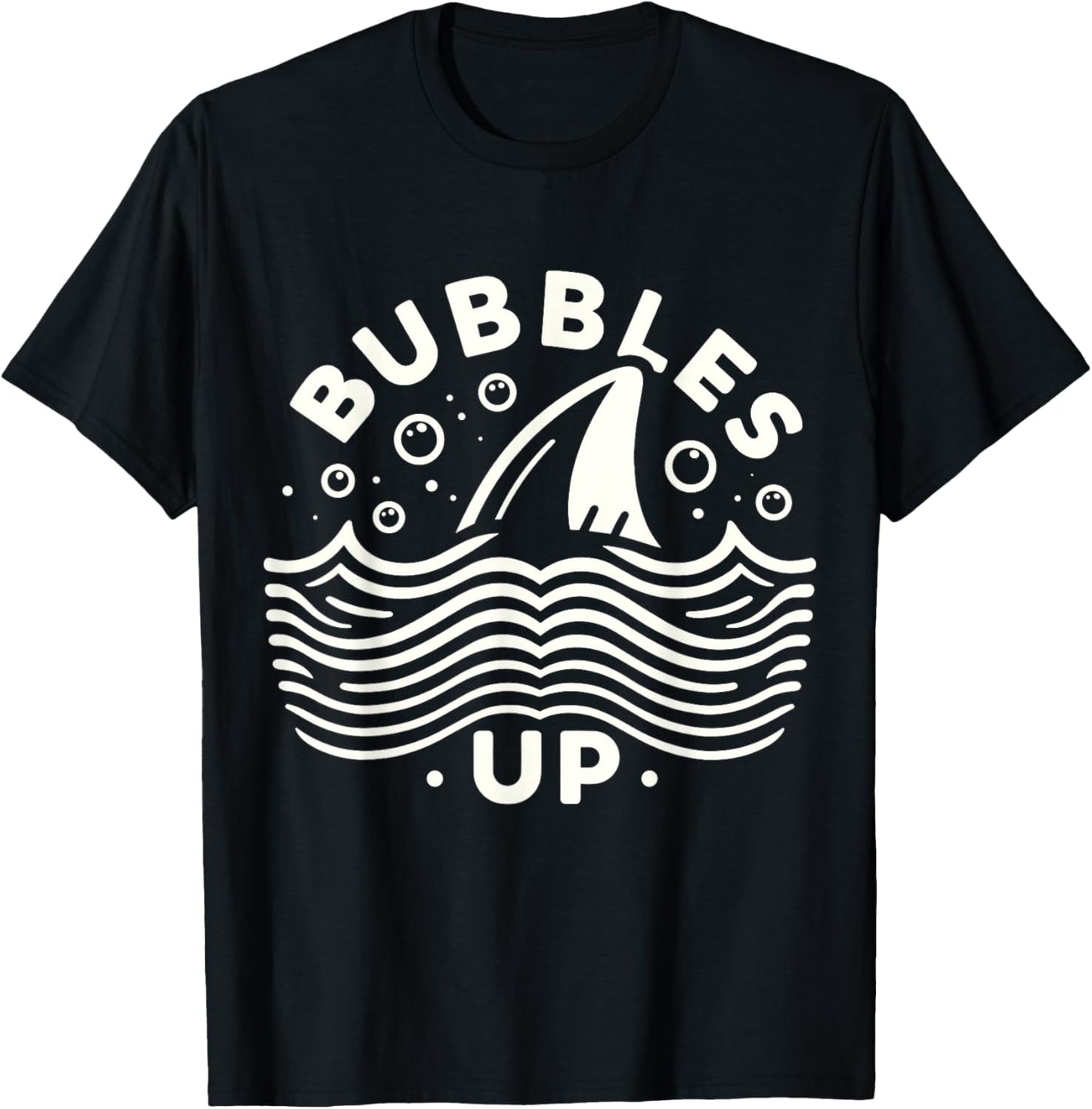 Bubbles Up Shark lover T-Shirt - T-Shirt | Black