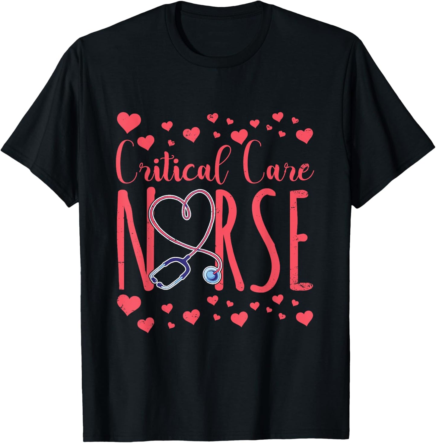 Critical Care Nurse Nurses Icu Nursing Critical Care Nurse T-Shirt - T-Shirt | Black
