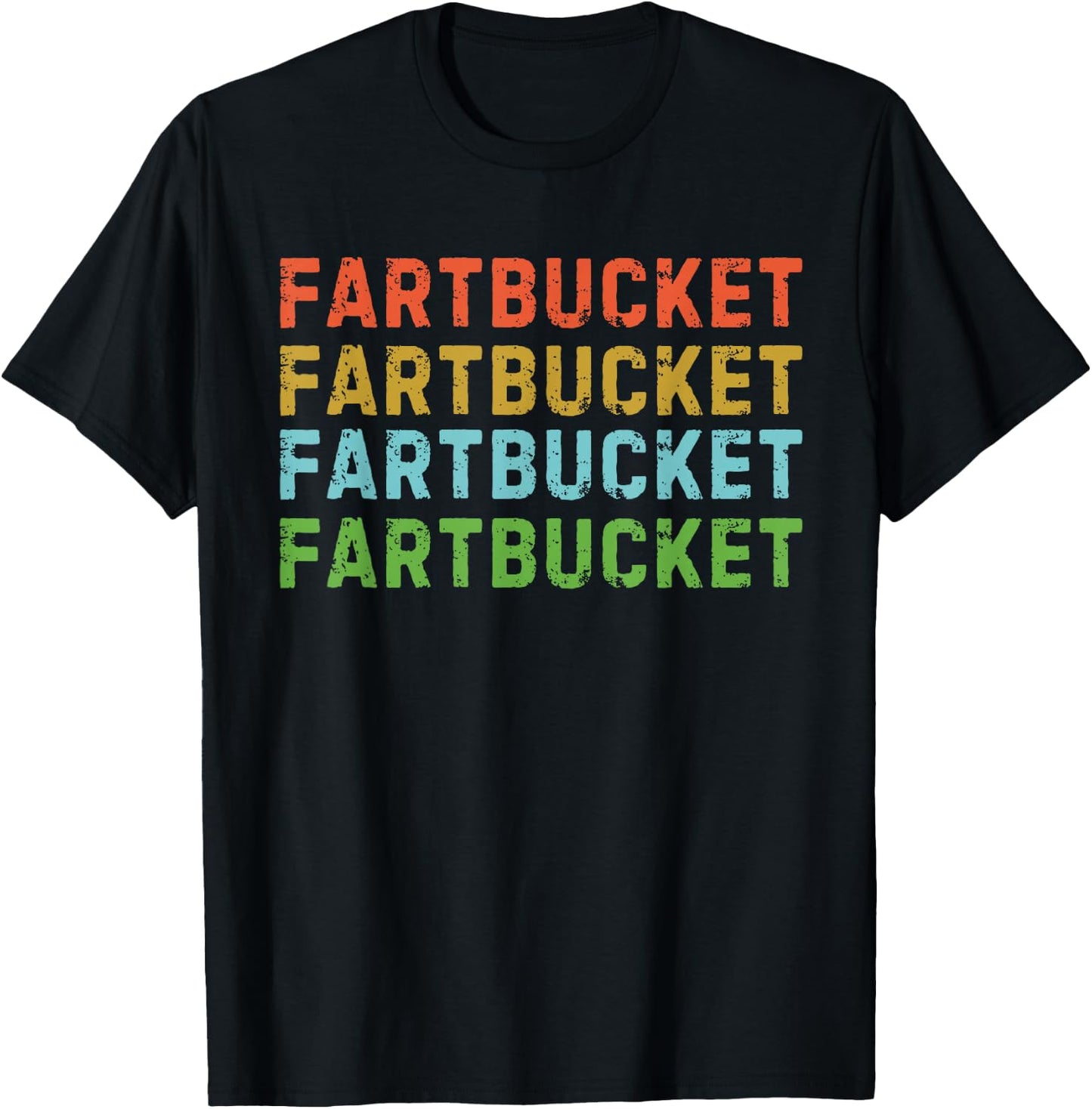 Fartbucket Fart Bucket Funny Fart Joke Farting Joke Meme Pun T-Shirt - T-Shirt | Black