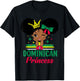 Dominician Princess Dominica Girl Melanin Dominician Flag T-Shirt - T-Shirt | Black