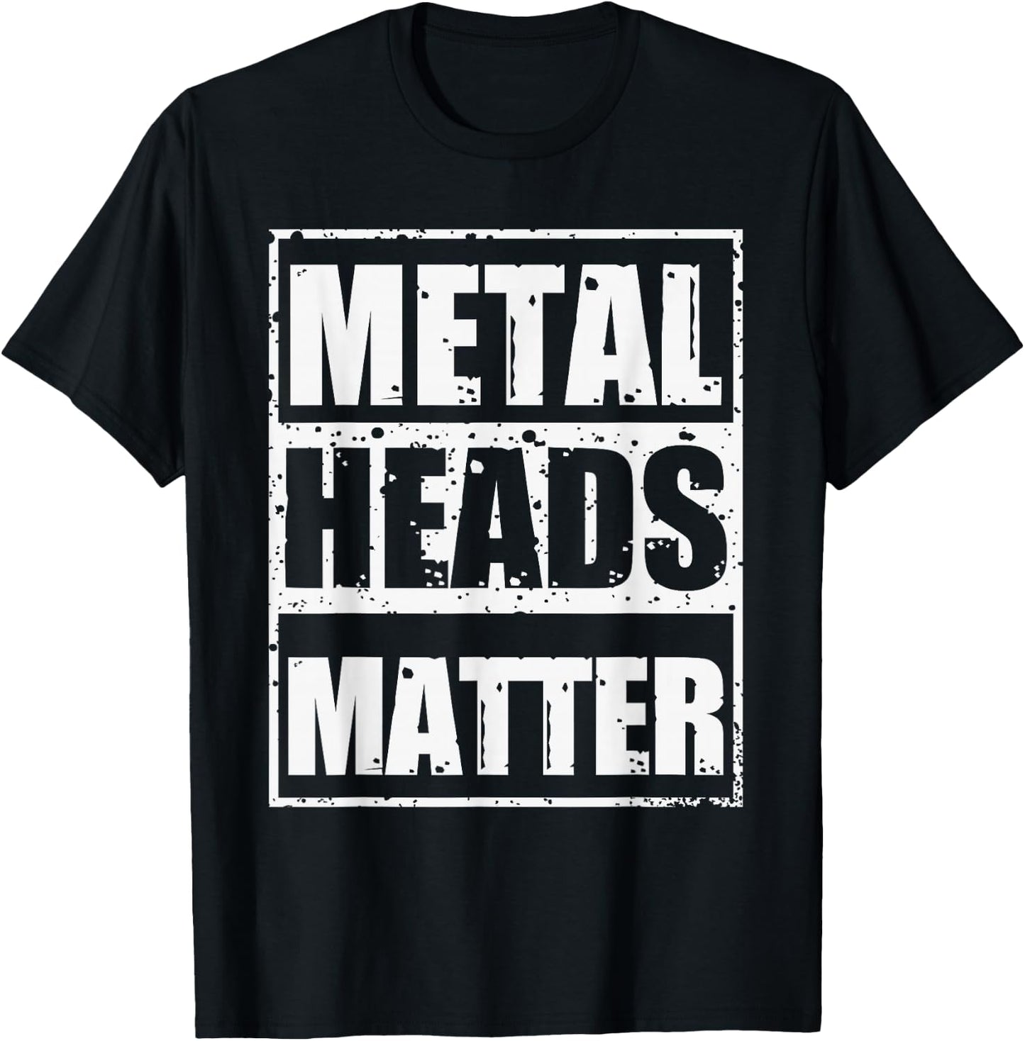 Heavy Metal Music Guitar Chip Fork Music Style T-Shirt - T-Shirt | Black