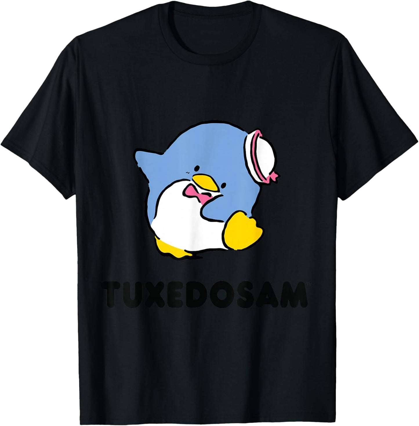 Tuxedosam Character Front and Back Small T-Shirt - T-Shirt | Black