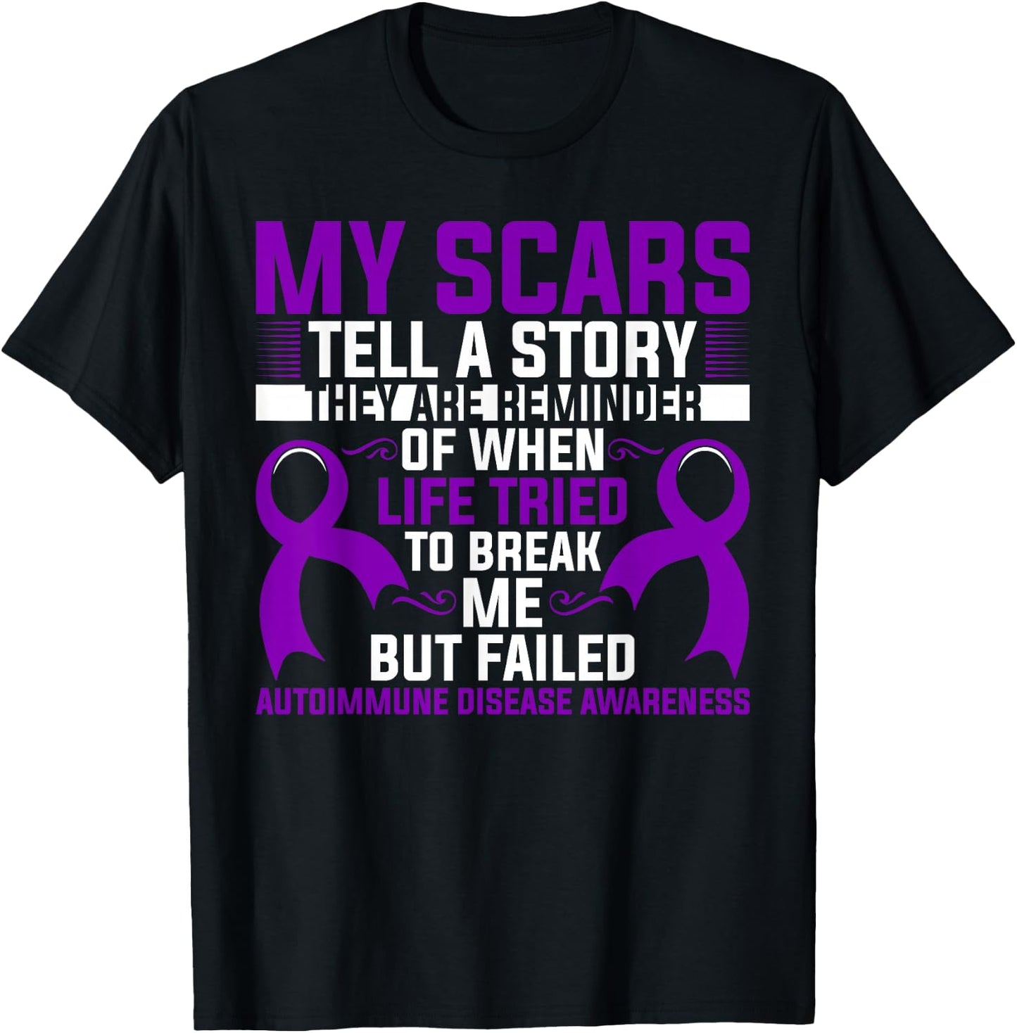 Autoimmune Disease Awareness Autoimmune Disease Survivor T-Shirt - T-Shirt | Black