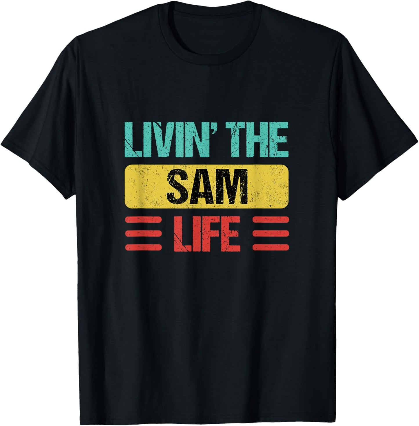 Sam Name T-Shirt - T-Shirt | Black