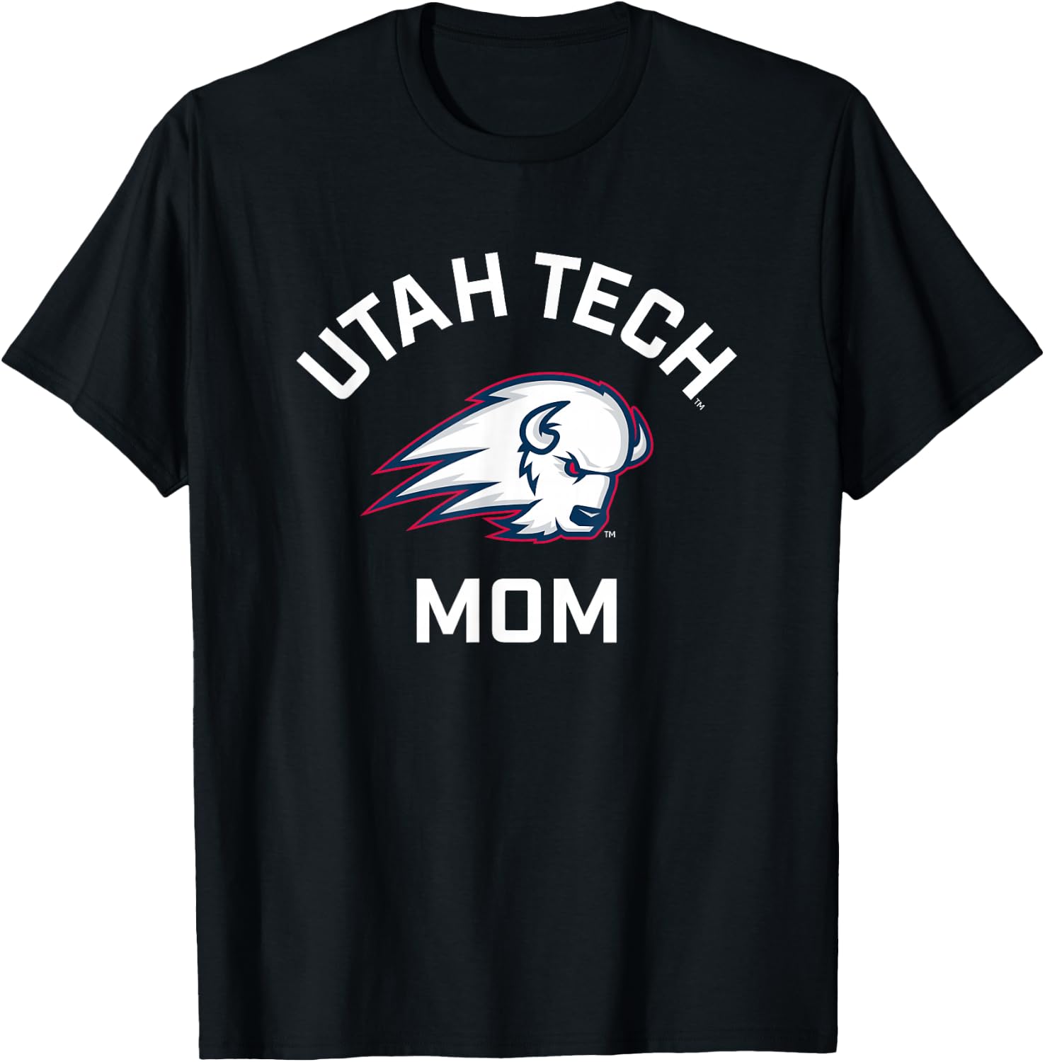 Utah Tech Trailblazers Arched Mom T-Shirt - T-Shirt | Black