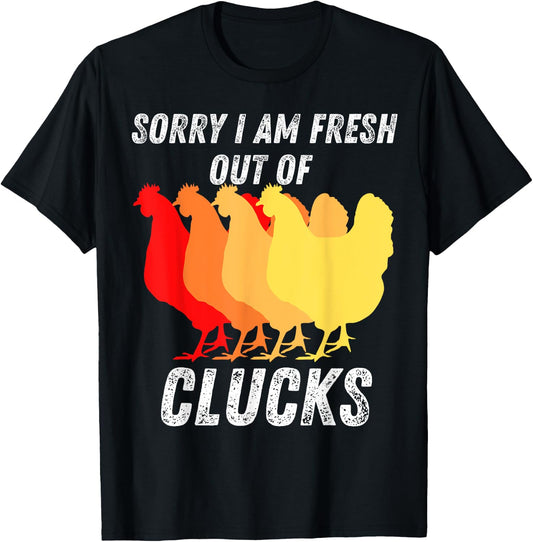 I Dont Give a Cluck shirt for Chicken Lover Funny Chicken T-Shirt - T-Shirt | Black