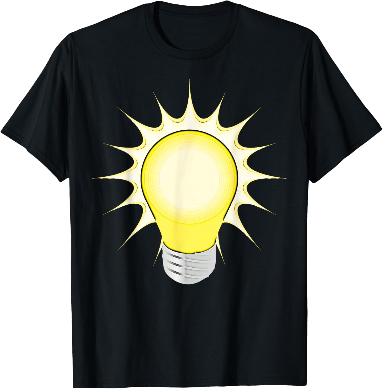 Lightbulb - Light Bulb Idea Shirt T-Shirt - T-Shirt | Black