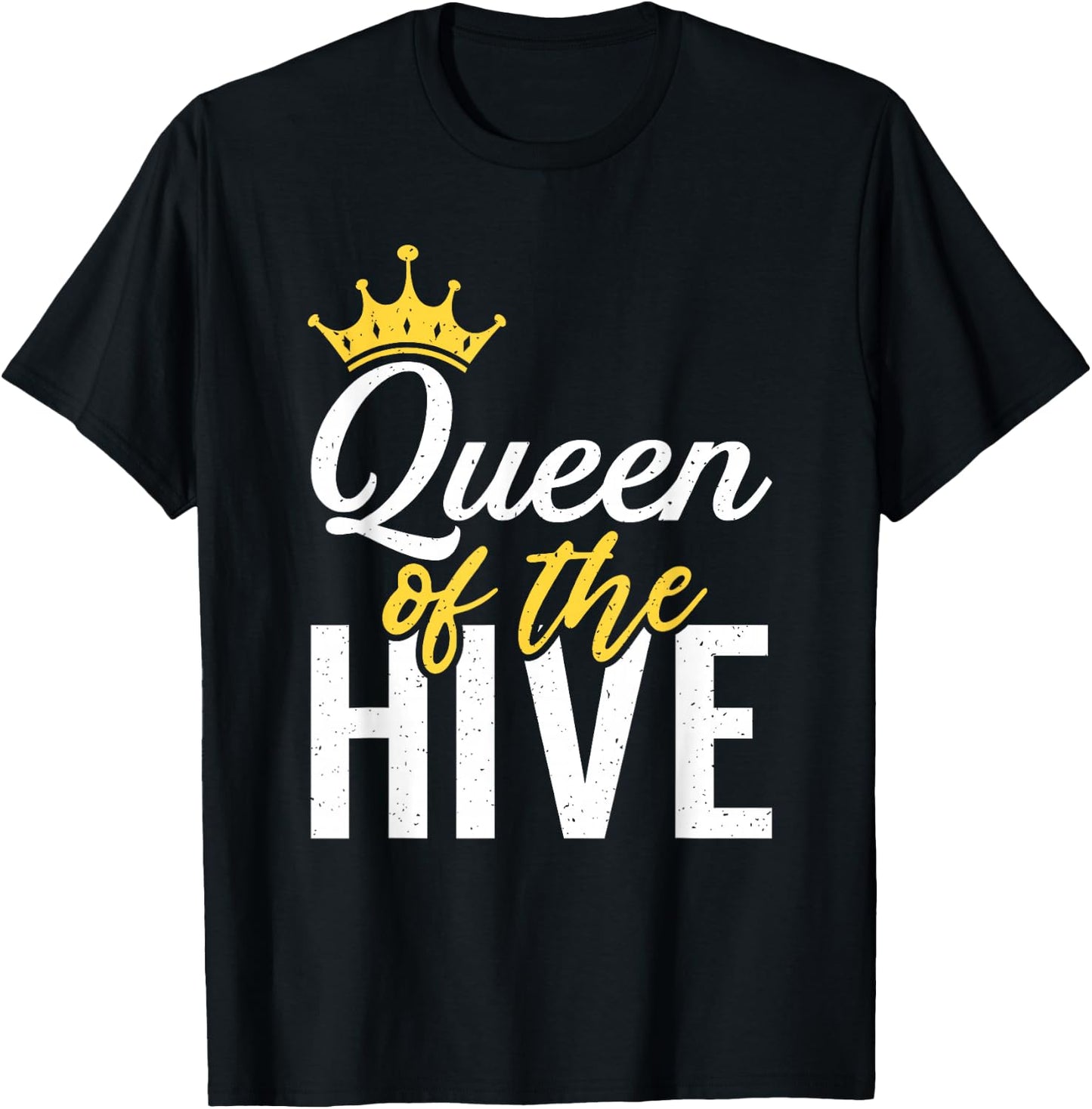 Queen of the Hive Bee Lover Beekeeping T-Shirt - T-Shirt | Black