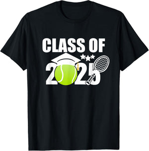 Class of 2025 Graduation Senior Tennis Player Gifts T-Shirt - T-Shirt | Black