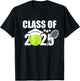 Class of 2025 Graduation Senior Tennis Player Gifts T-Shirt - T-Shirt | Black