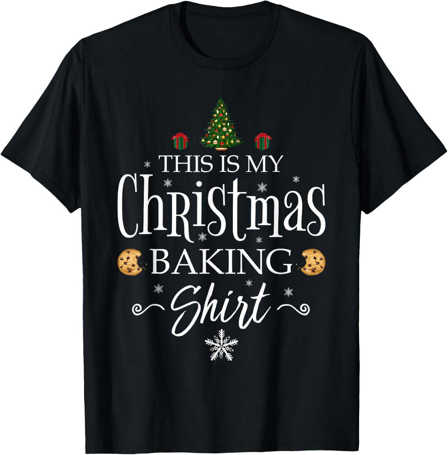 This Is My Christmas Baking Shirt Funny Baker Gift T-Shirt - T-Shirt | Black