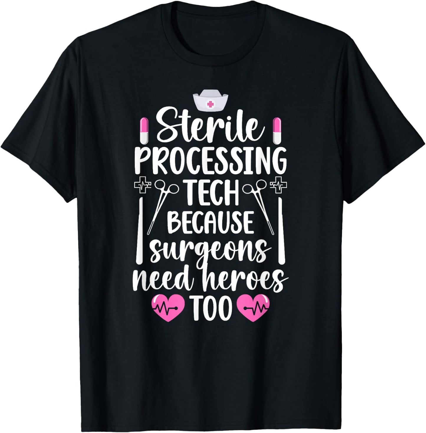 Sterile Processing Tech Best Sterile Processing Technician T-Shirt - T-Shirt | Black