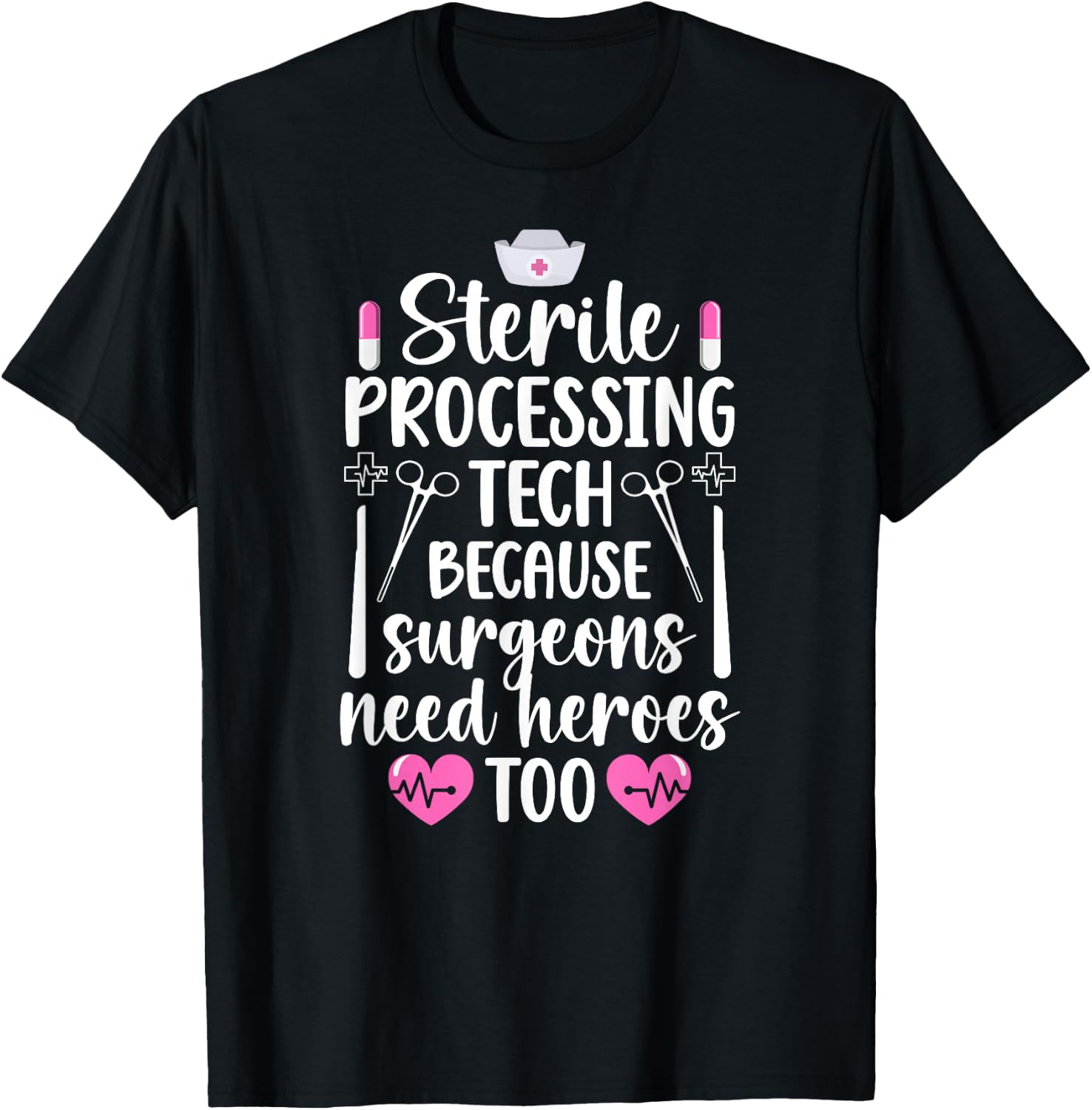 Sterile Processing Tech Best Sterile Processing Technician T-Shirt - T-Shirt | Black