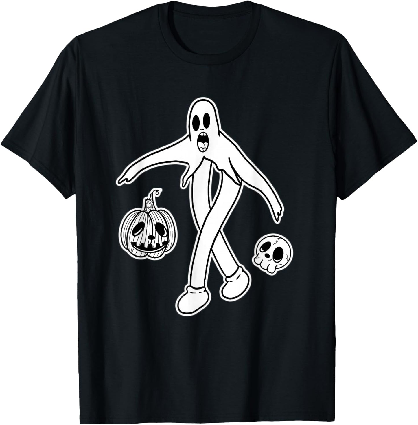 Koko the Clown Ghost Skull Jack-o-Lantern Pumpkin T-Shirt - T-Shirt | Black