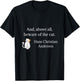 Hans Christian Andersen Beware Of The Cat Quote Men Women Kids T-Shirt - T-Shirt | Black