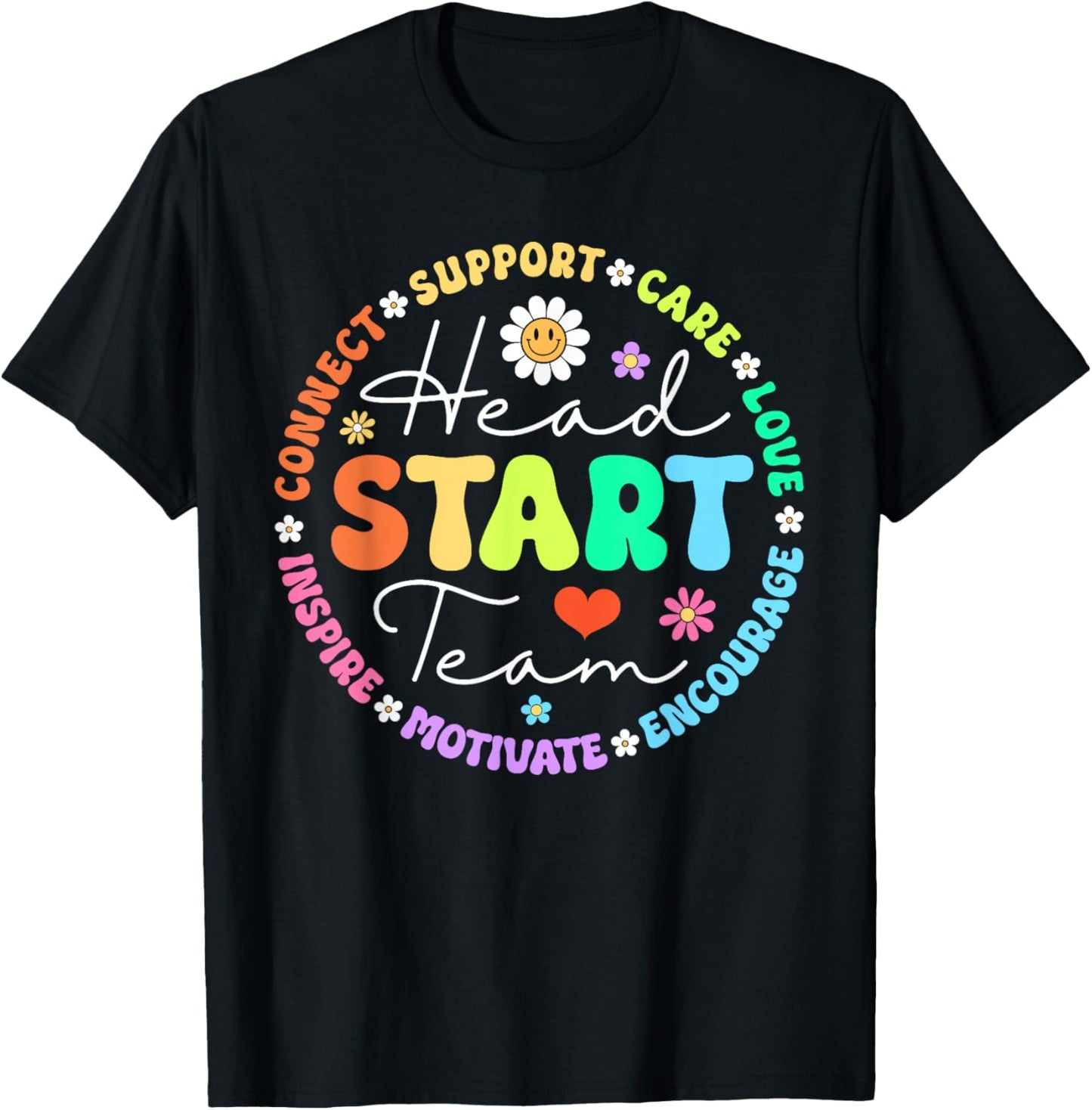 Head Start Team Homeschool Teacher Headstart Back To School Women Girls Kids T-Shirt - T-Shirt | Black