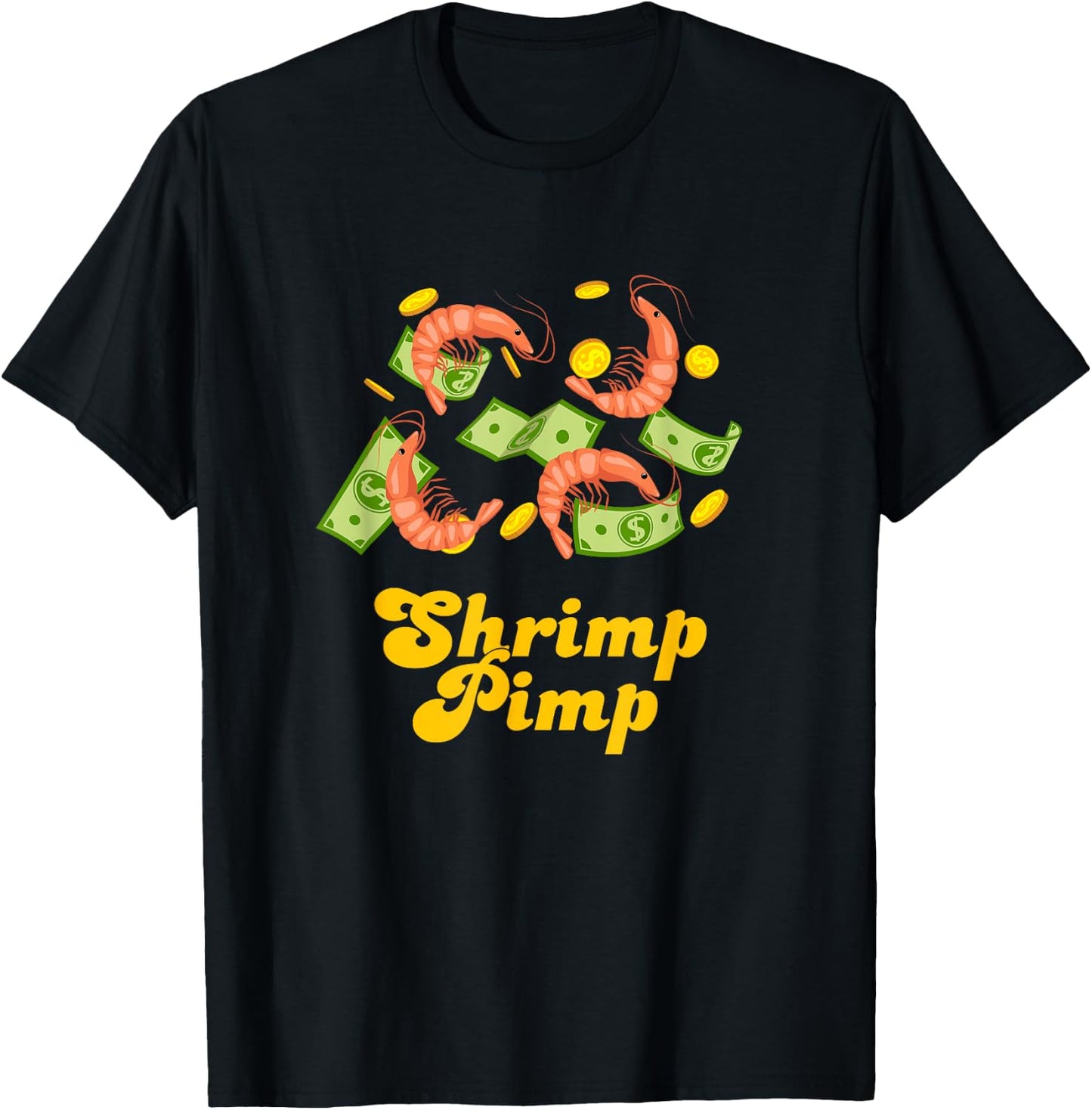 Shrimp Pimp Cherry Shrimp Aquarium Neocaridina shirt T-Shirt - T-Shirt | Black