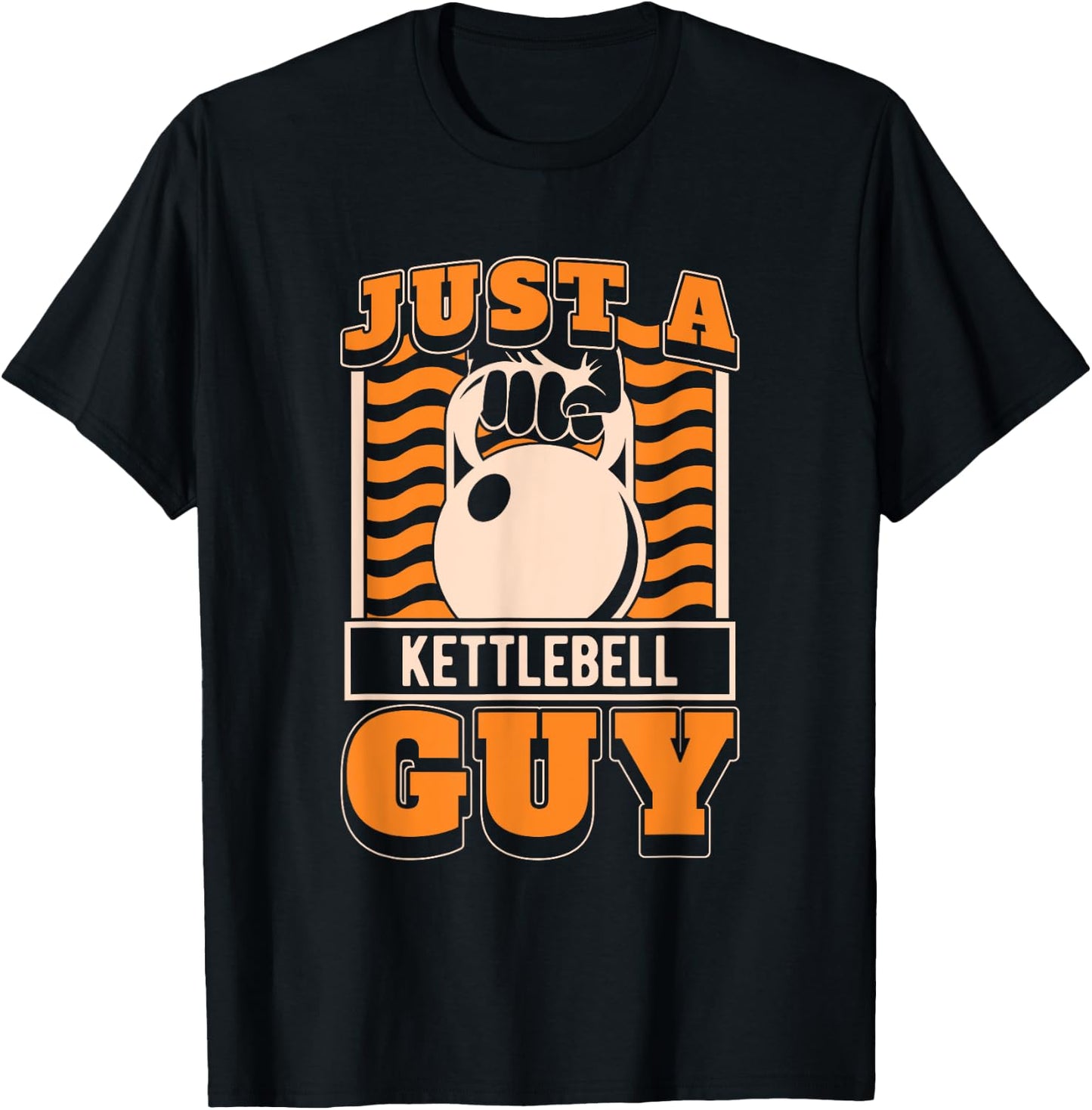 Kettlebell Gifts & Accessories Men's Gym Workout Black Short Sleeve - Just A Kettlebell Guy T-Shirt - T-Shirt | Black