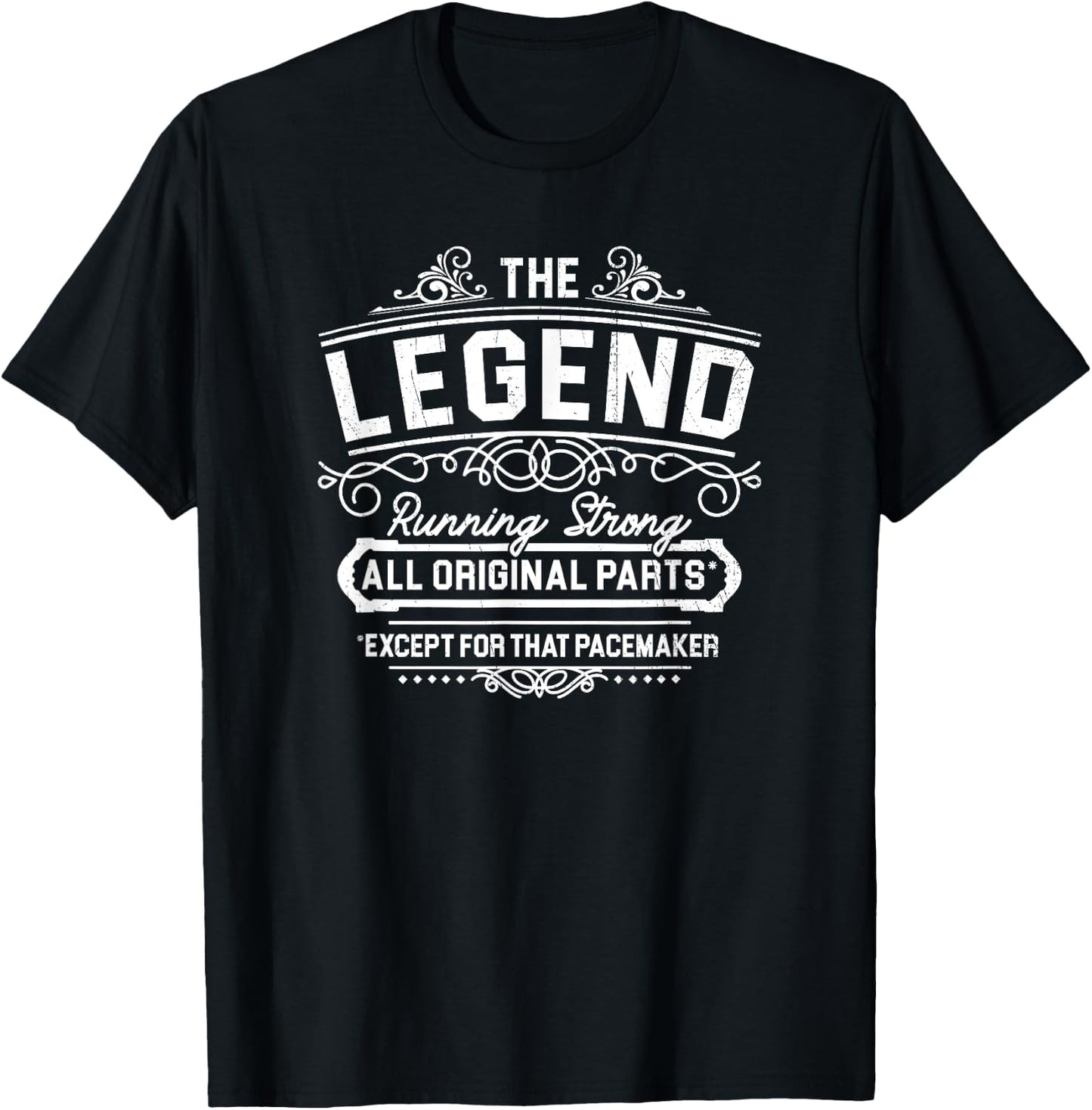 Mostly Original Parts Except Pacemaker Funny Designer T-Shirt - T-Shirt | Black