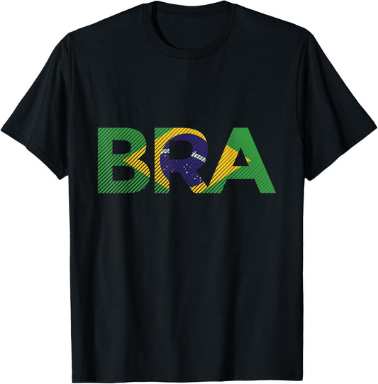 Brazil Independence Day Born in Brazil Flag Love Brasil T-Shirt - T-Shirt | Black
