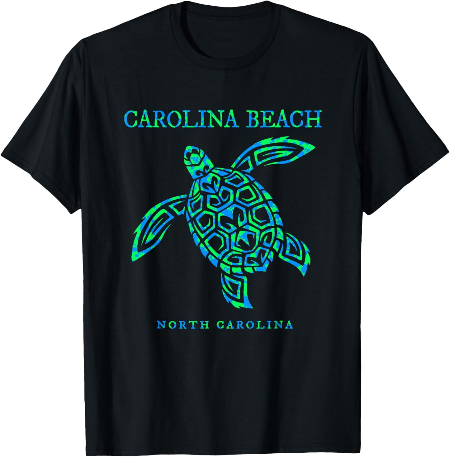 Carolina Beach North Carolina Sea Turtle Boys Girls Toddler T-Shirt - T-Shirt | Black