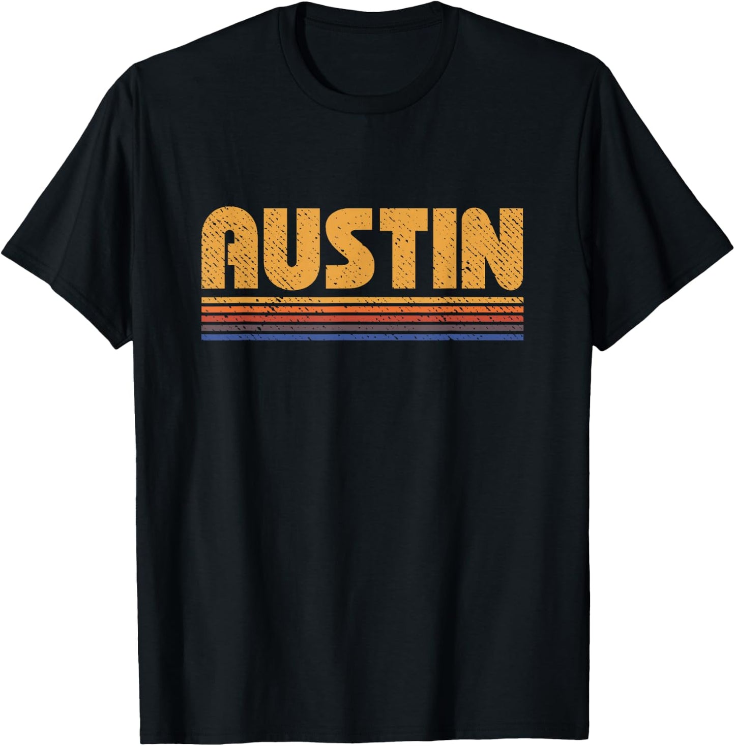 Retro Austin Texas Vintage T-Shirt - T-Shirt | Black