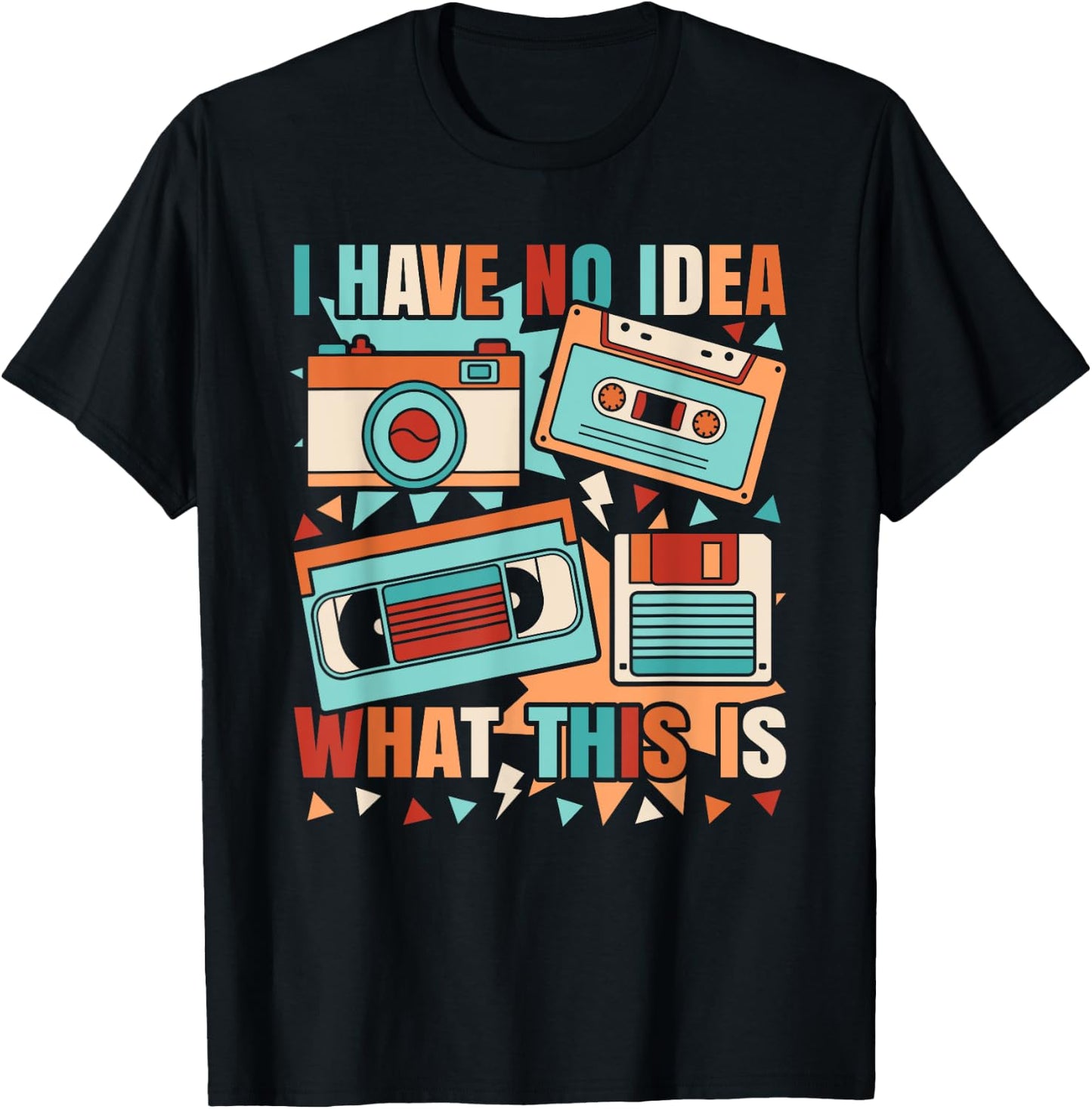 I Have No Idea What This Is 80s 90s Outfit Boys Girls Kids T-Shirt - T-Shirt | Black