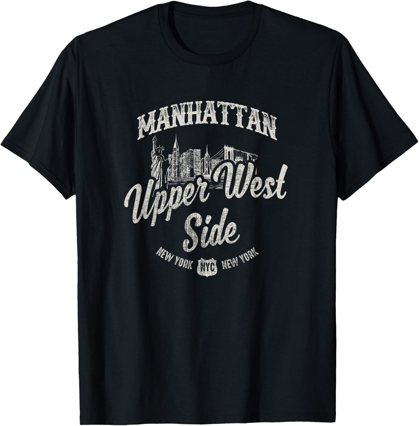 New York Manhattan Upper West Side T-Shirt - T-Shirt | Black