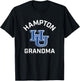 Hampton University Pirates Arched Grandma T-Shirt - T-Shirt | Black