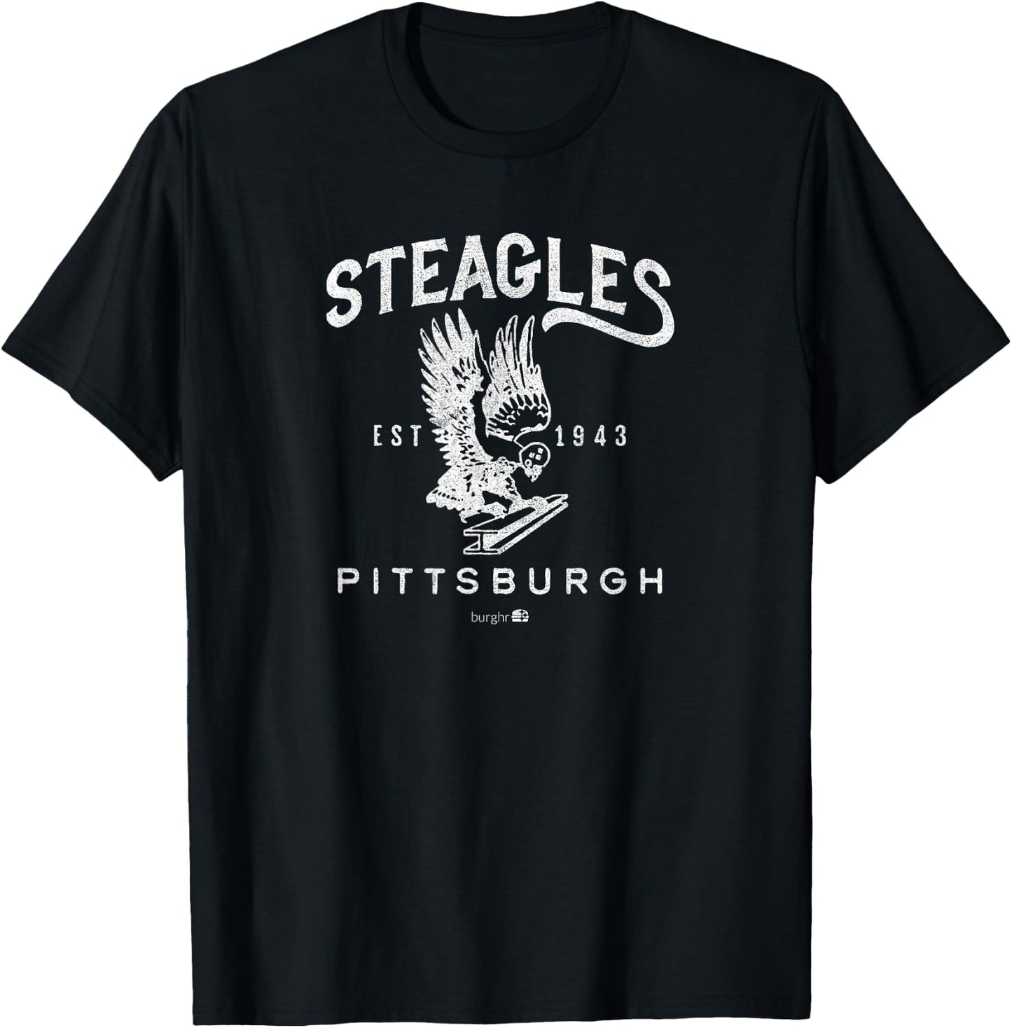 Burghr Steagles | 1943 , Small, Black T-Shirt - T-Shirt | Black