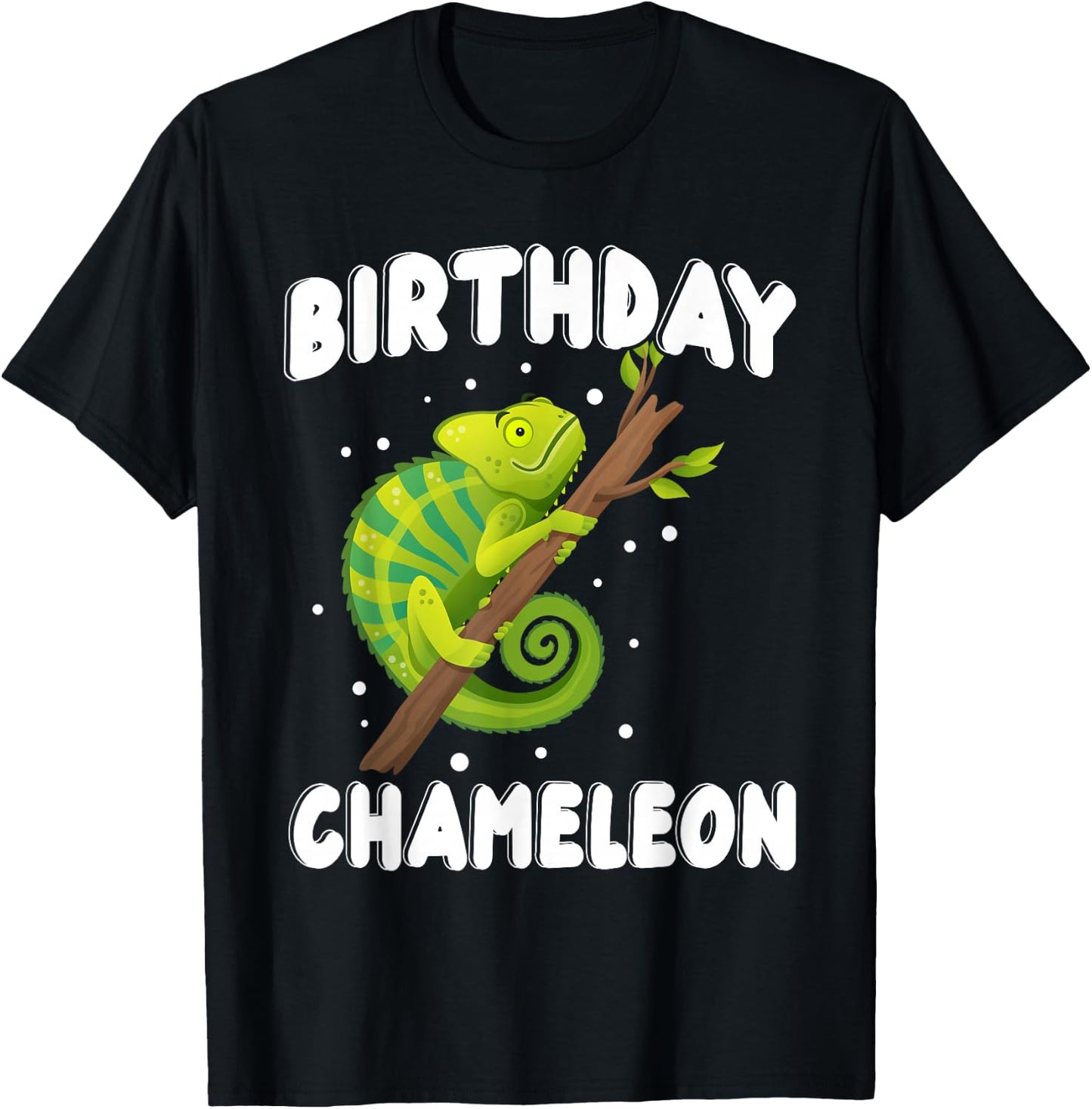 Birthday Chameleon T-Shirt - T-Shirt | Black