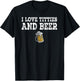I Love Titties And Beer Funny I Love Titties And Beer T-Shirt - T-Shirt | Black