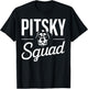 Pitsky Owner Dog Lover Puppy Pit Bull Siberian Husky T-Shirt - T-Shirt | Black