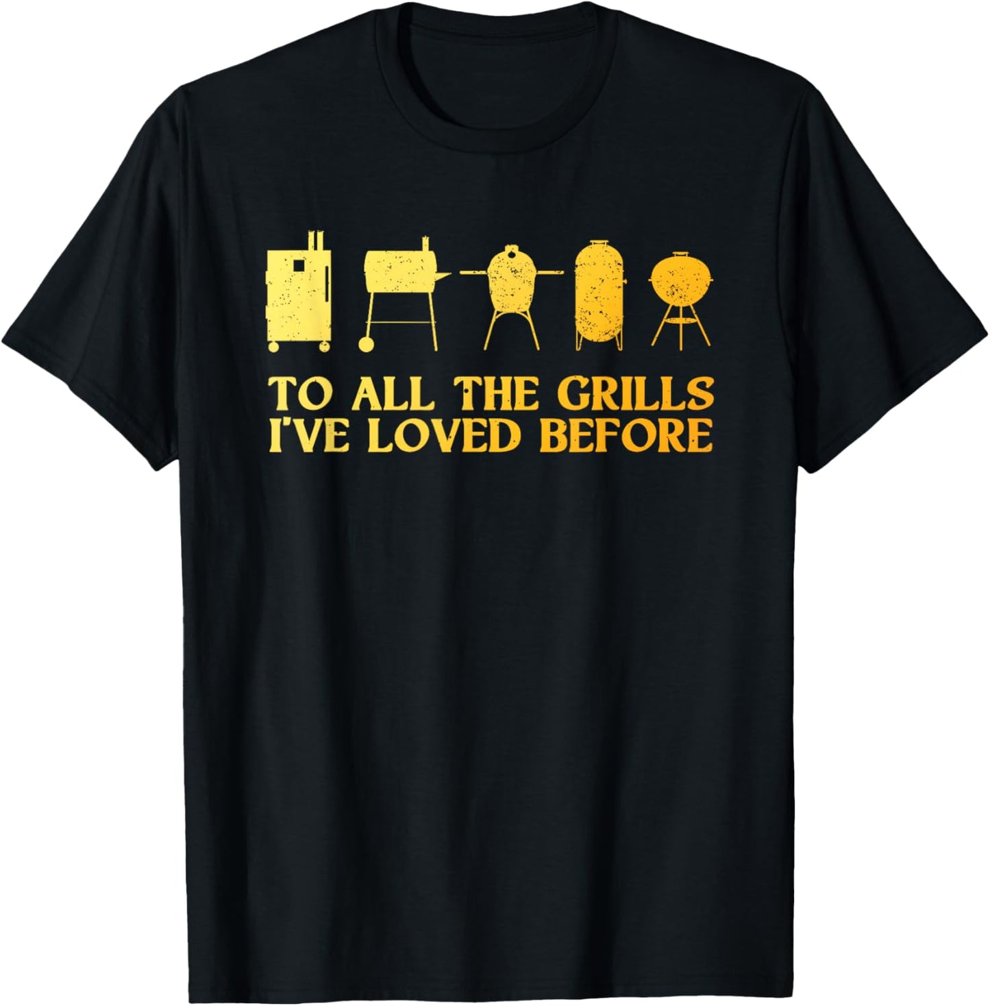 Funny Grilling Art Dad Barbecue Meat Smoking BBQ T-Shirt - T-Shirt | Black