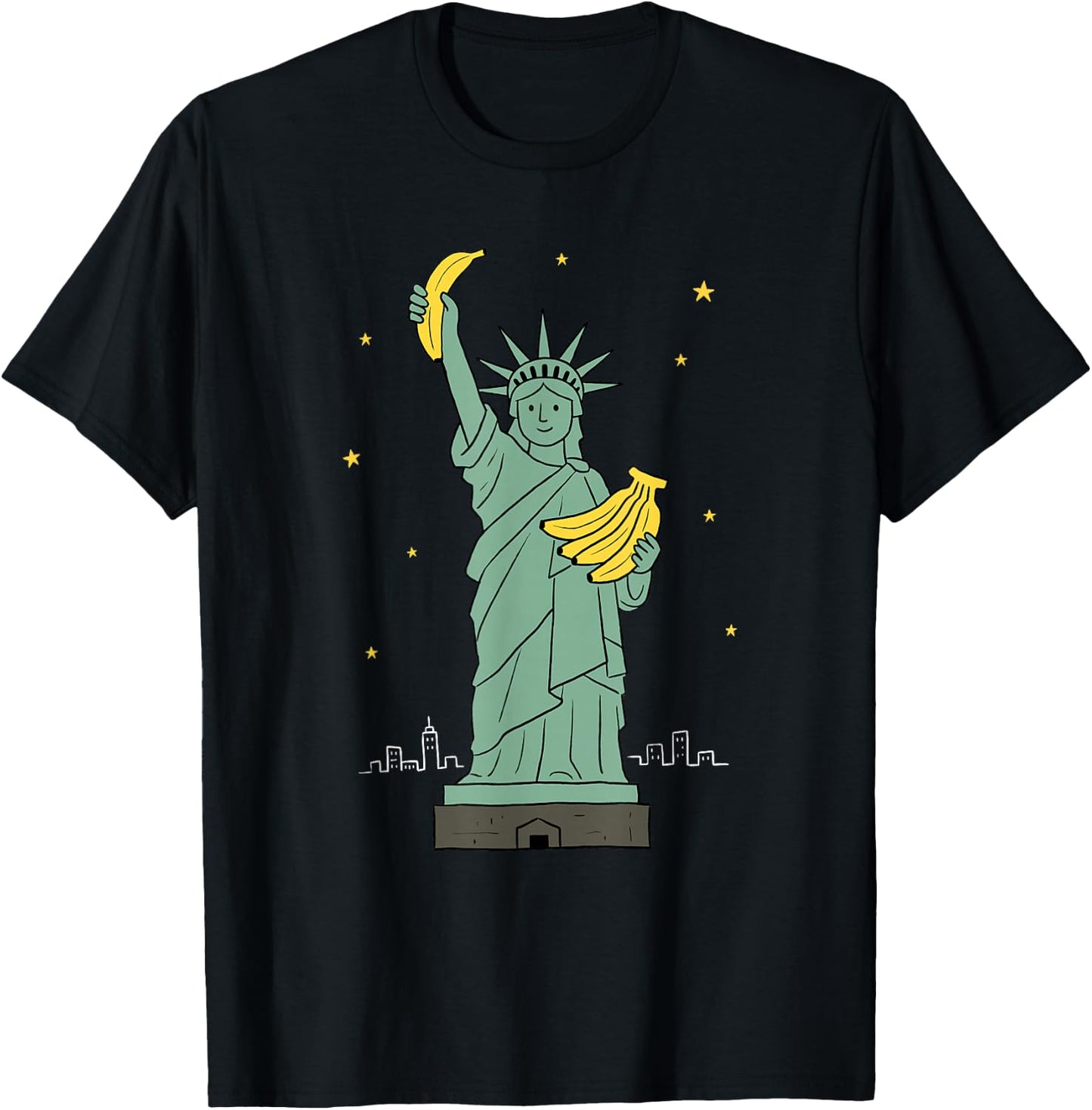 Retro Banana Novelty Funny Banana T-Shirt - T-Shirt | Black