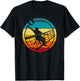 Retro Vintage Volleyballer Design Chair Volleyball T-Shirt - T-Shirt | Black