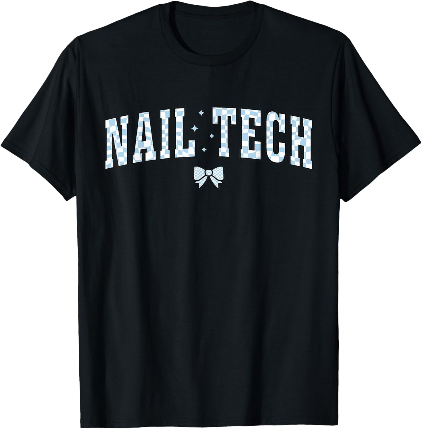 Nail Tech Manicurist Artist Coquette Bow Esthetician Salon T-Shirt - T-Shirt | Black