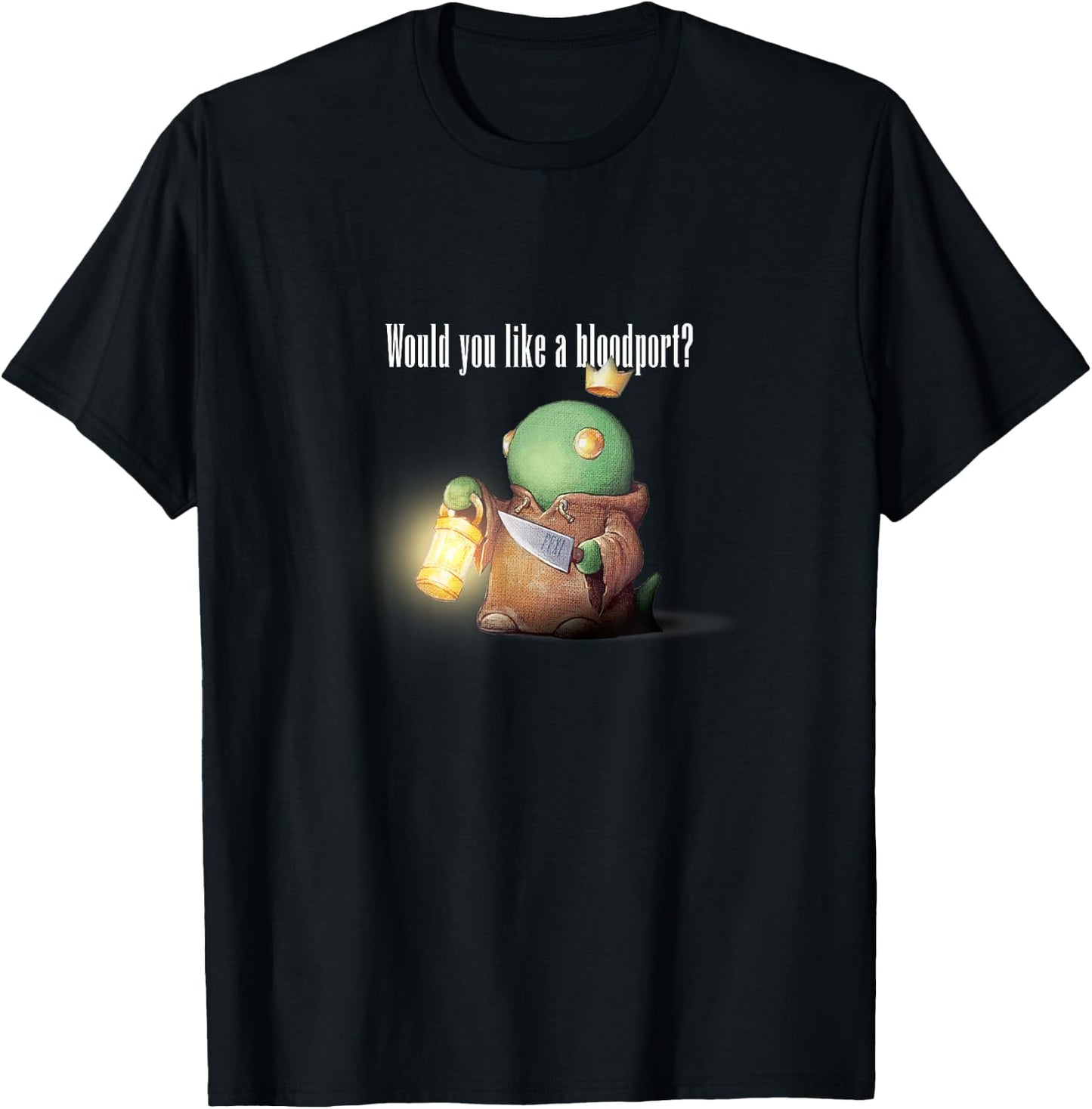 FFXI FF11 MMORPG Would you like a bloodport? T-Shirt - T-Shirt | Black