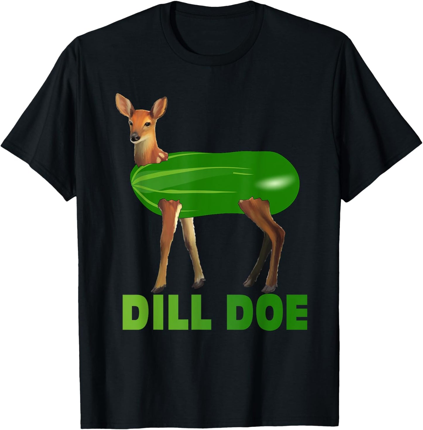 Dill Doe Funny Adult Humor Funny Nature Deer Redneck T-Shirt - T-Shirt | Black
