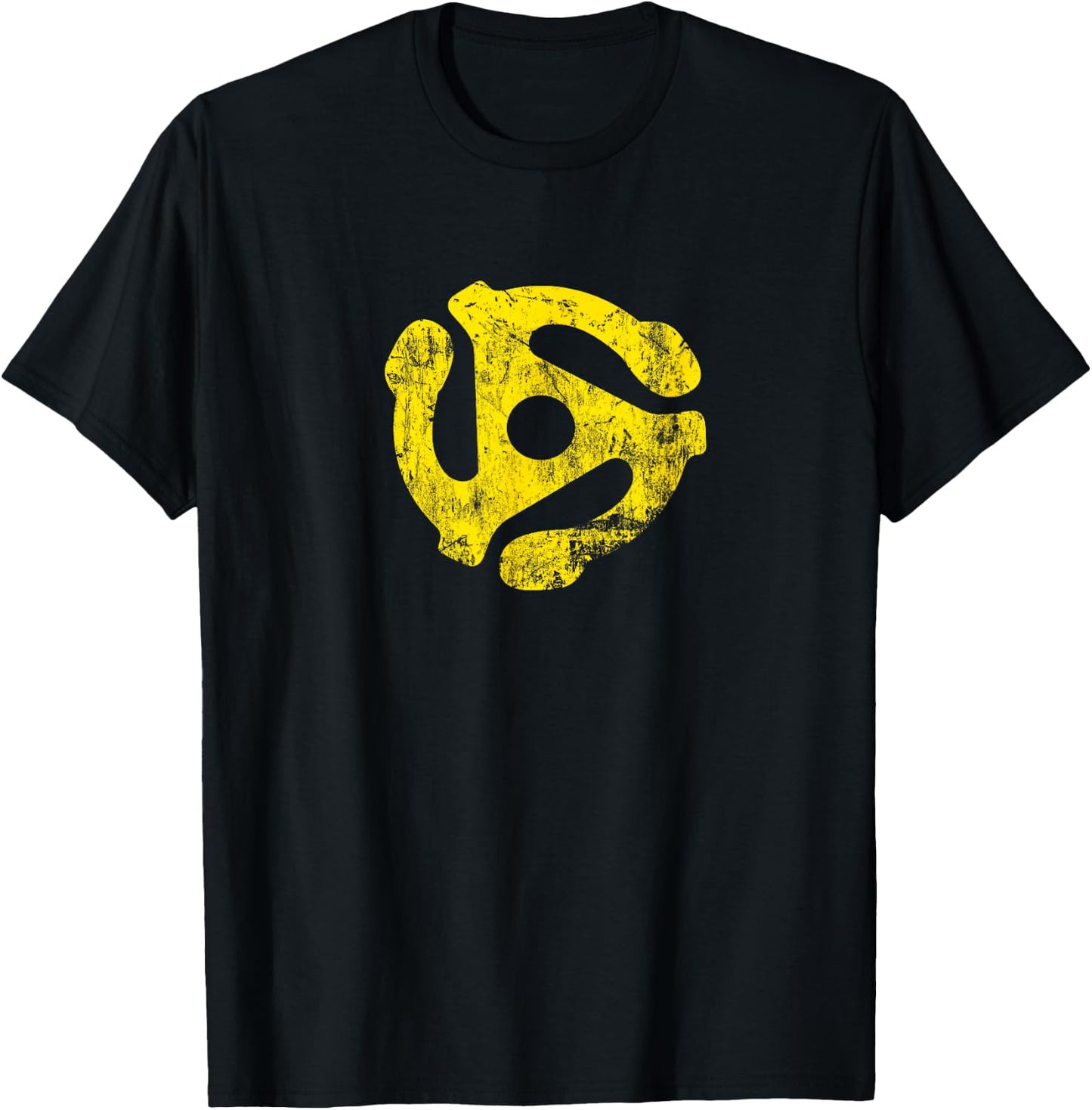 45 RPM Record Adapter T-Shirt - T-Shirt | Black