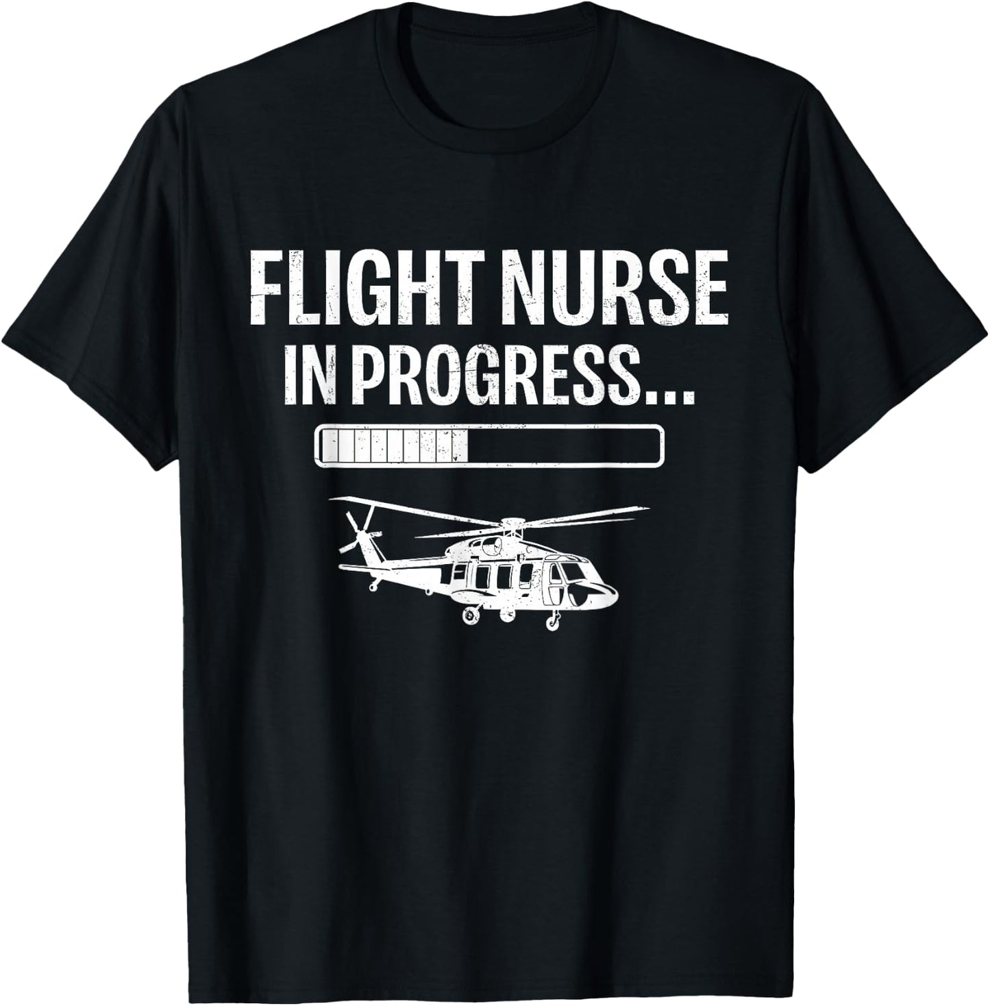 Flight Nursing School Student Future Flight Nurse - -Adults - Black - Small - Short Sleeve T-Shirt - T-Shirt | Black