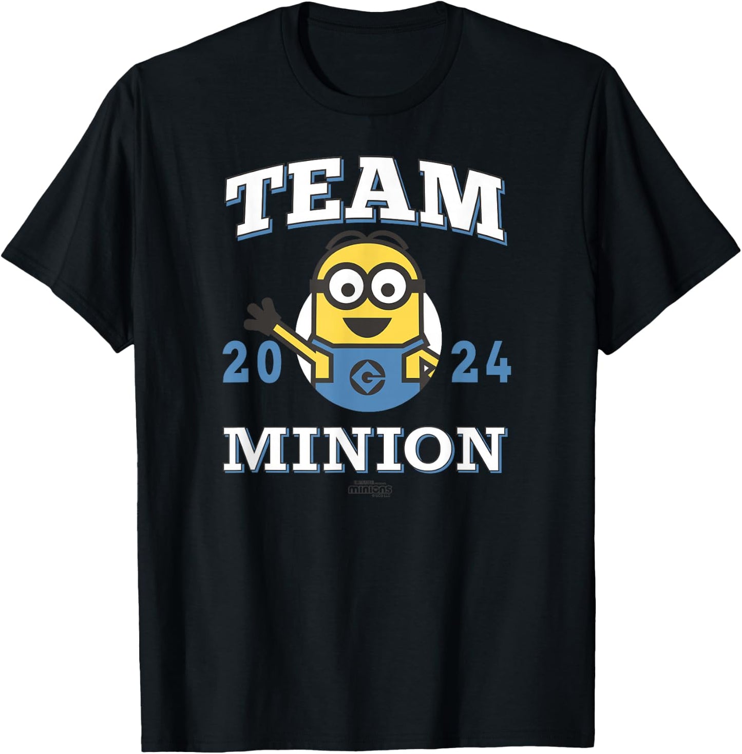 Minions Team Minions 2024 T-Shirt - T-Shirt | Black
