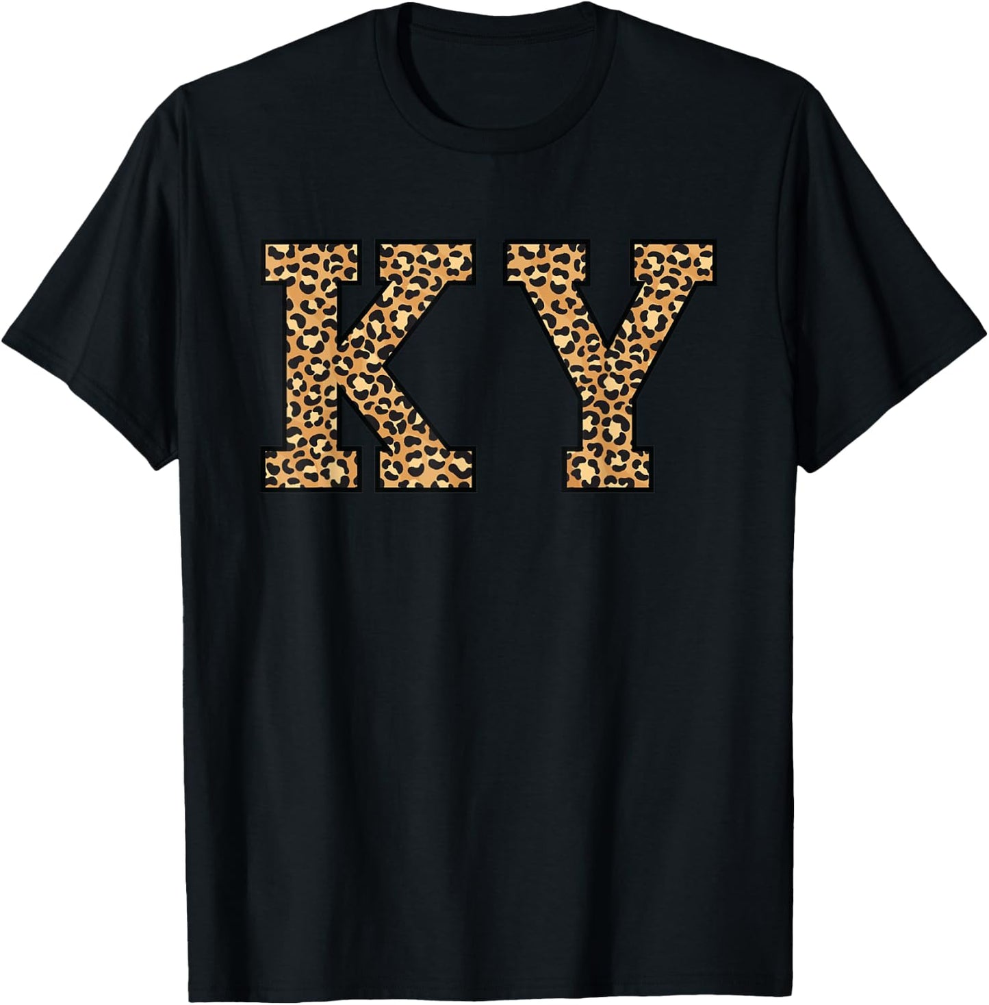 KY Leopard Pattern Kentucky T-Shirt - T-Shirt | Black