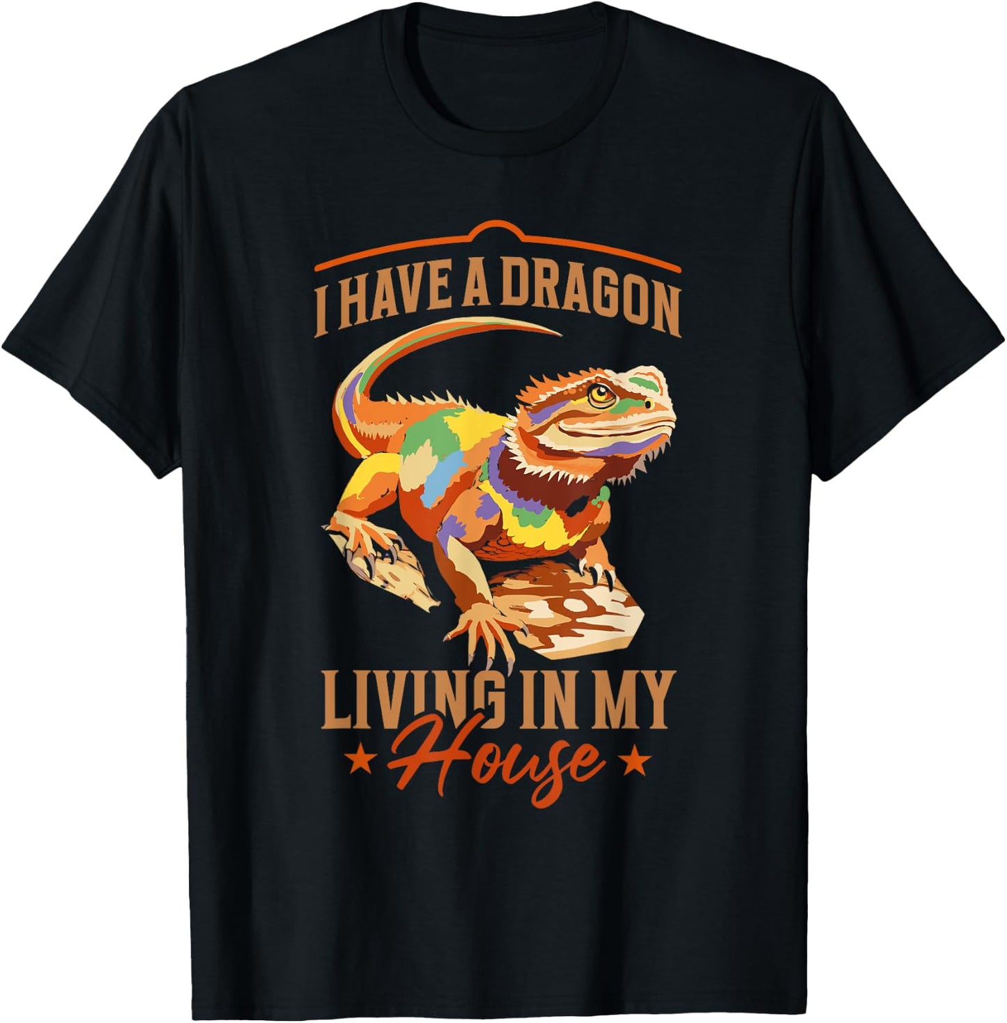 Funny Bearded Dragon T-Shirt - T-Shirt | Black