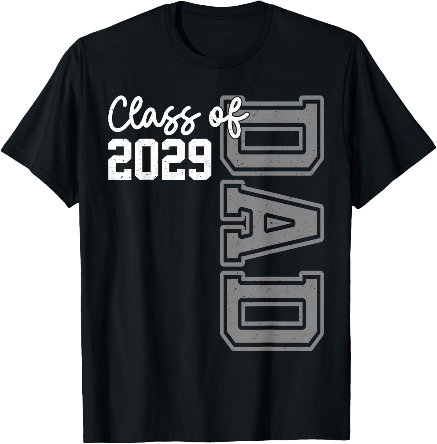 Senior Dad 29 Class Of 2029 Graduation Father T-Shirt - T-Shirt | Black